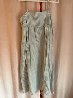 Light Blue Striped Summer Sundress